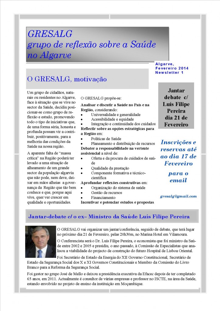 GRESALG newsletter fev 2014
