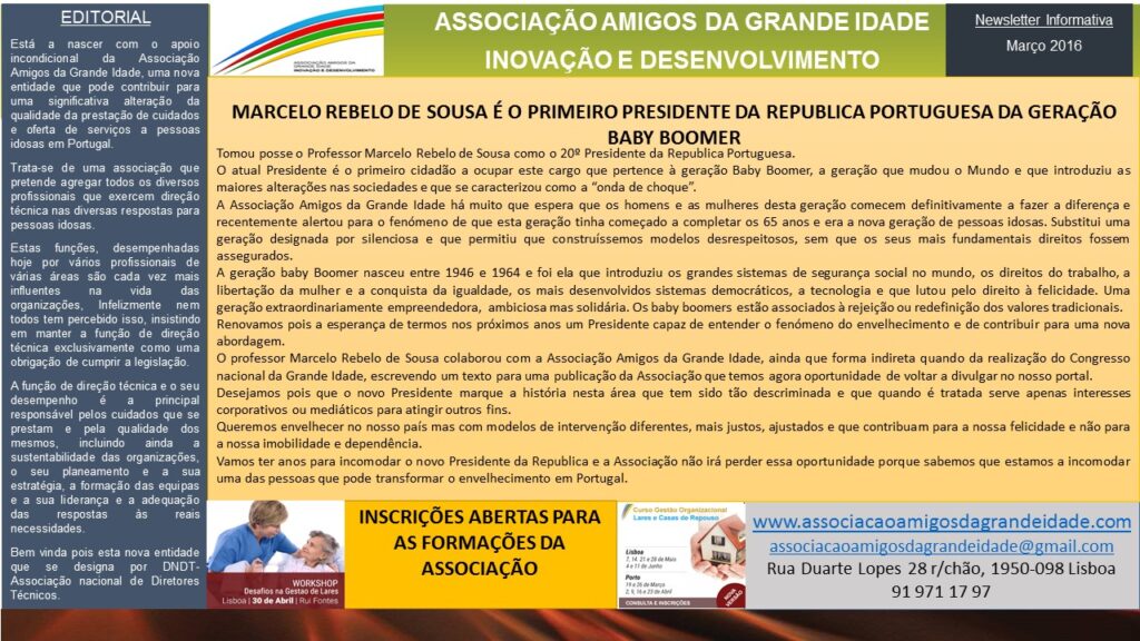NEWSLETTER MARÇO